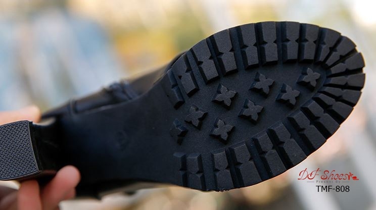 รองเท้าบูทส้นสูงแต่งซิปสไตล์แฟชั่นเกาหลี