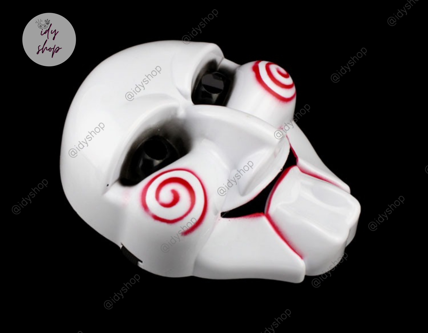 หน้ากากสยองขวัญฮาโลวีน สำหรับวันฮาโลวีน Saw Jigsaw Mask หน้ากากปาร์ตี้ หน้ากากแฟนซี หน้ากากฮาโลวีน หน้ากากผี idyshop