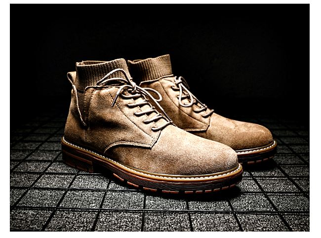 01057 รองเท้าบูท LZDZN Martin Boots Shoes high สไตล์วินเทจ [ชาย/หญิง] Size 38-44