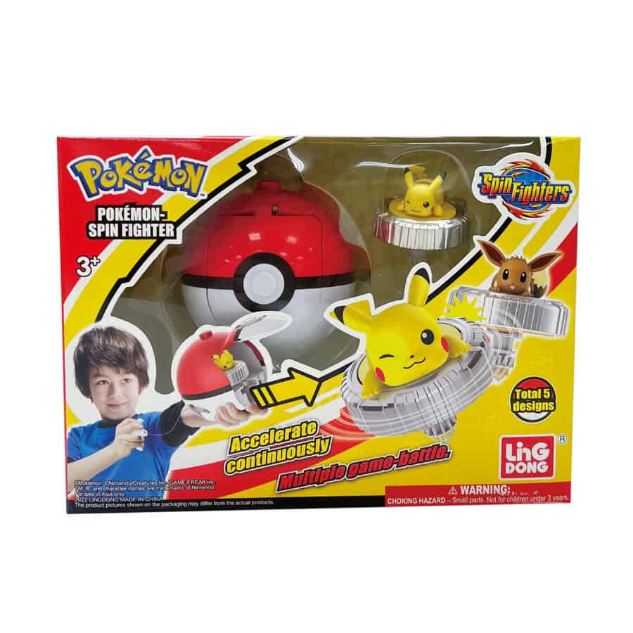 Ling Dong Pokemon Spin Fighter – Pikachu พิคาชู สปินไฟท์เตอร์ โปเกม่อน ลูกข่างเบเบลด ลิขสิทธิ์แท้
