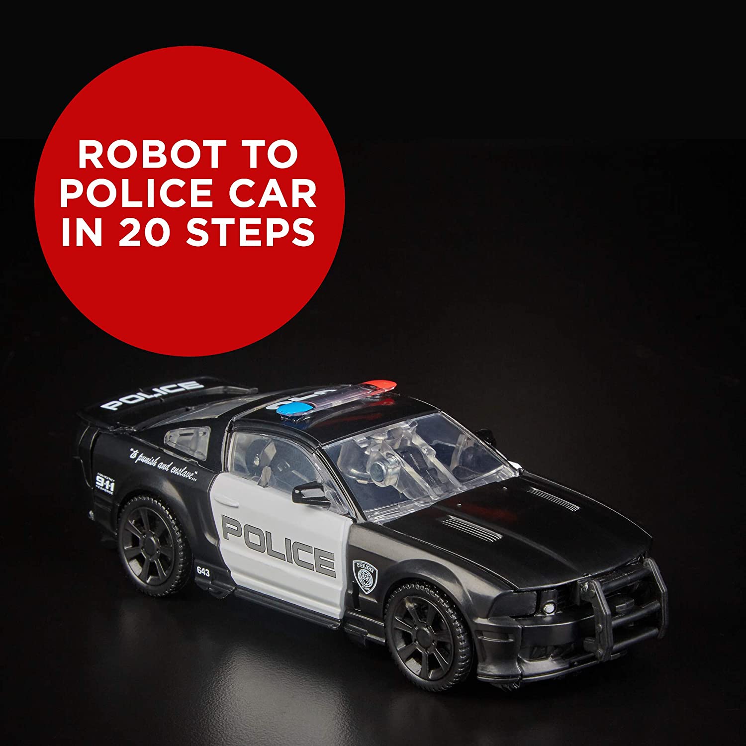 Hasbro Transformers Studio Series 28 Deluxe Class Barricade 4.5 Inch Action Figure ฮาสโบร ทรานสฟอเมอร์ส สตูดิโอ ซีรีย์ส 28 ดีลักซ์ คลาส หุ่นยนต์บาร์ริเคท 4.5 นิ้ว ลิขสิทธิ์แท้