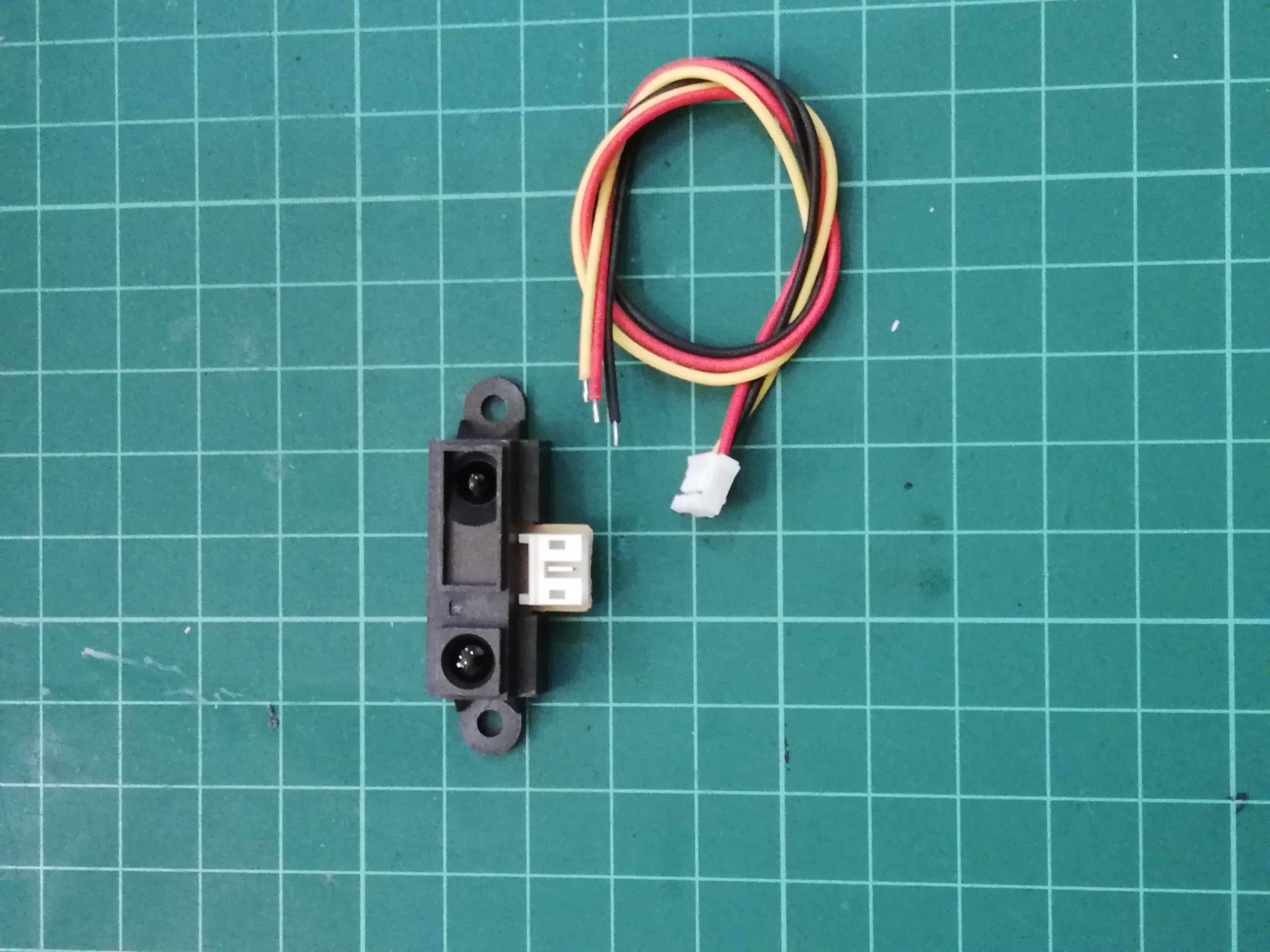 GP2Y0A21YK0F Infared distance 10-80 Cm.