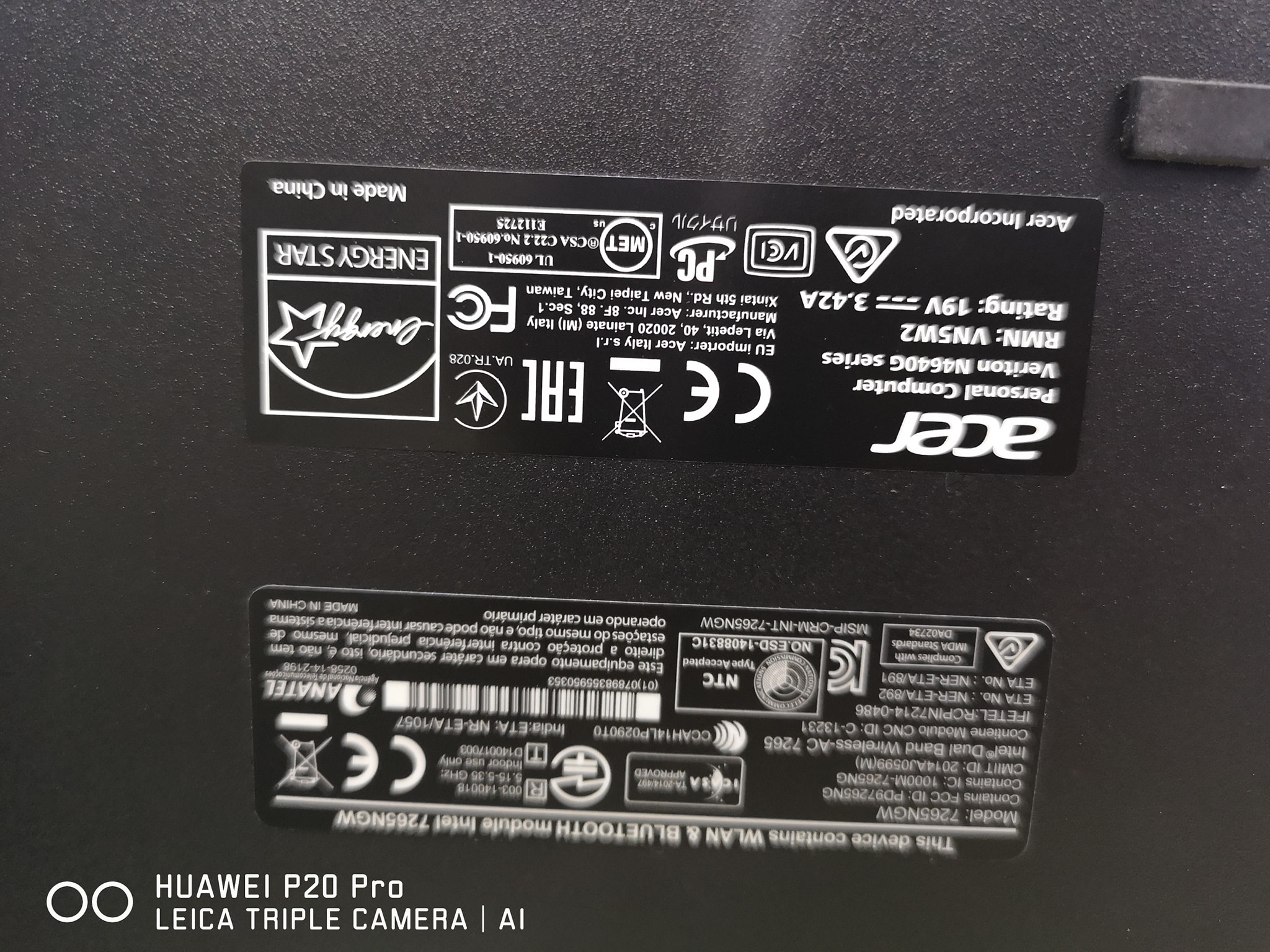 ACER VERITON N4640G Micro PC