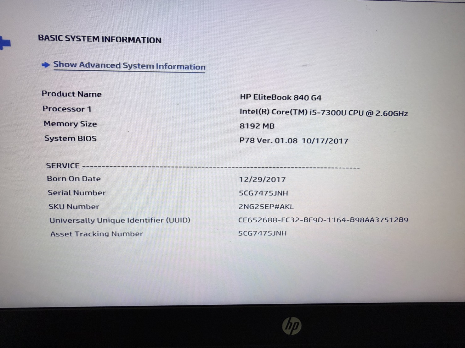 โน๊ตบุ๊ค HP EliteBook 840 G4 (i5-7300U/8GB/M.2 256GB) ไม่มี Adapter แบตเสื่อม จอ Bright ขอบยางเสื่อม ปุ่มหาย 1 ปุ่ม