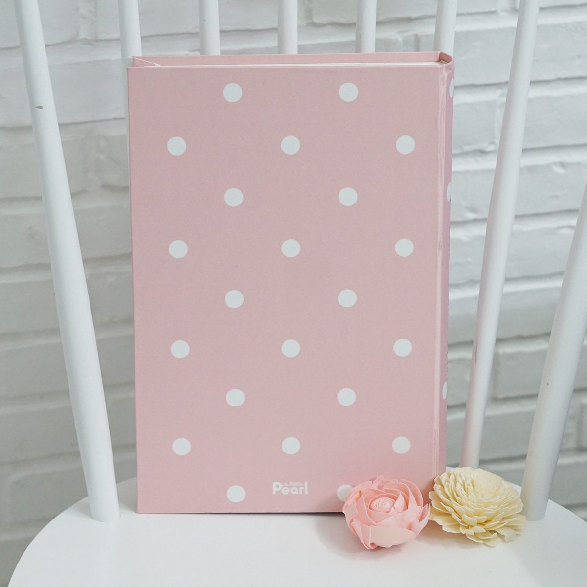 อัลบั้มสั่งทำใส่ชื่อ ลาย Polka dot - Watercolour Floral Frame