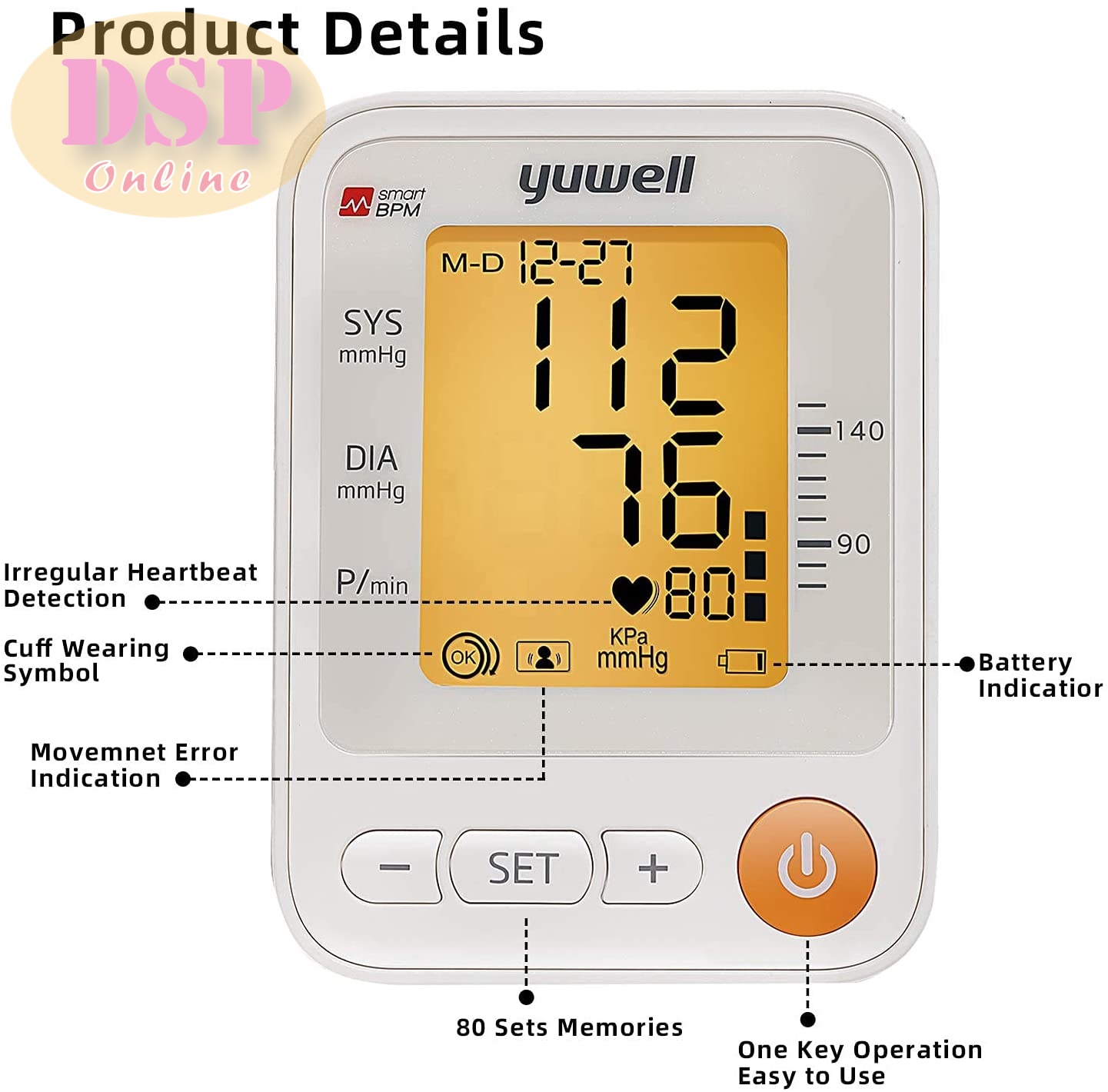ขายถูก เครื่องวัดความดันโลหิต Yuwell YE670D (มีเสียงพูดภาษาไทยได้) ของแท้ประกันศูนย์ไทย5ปี
