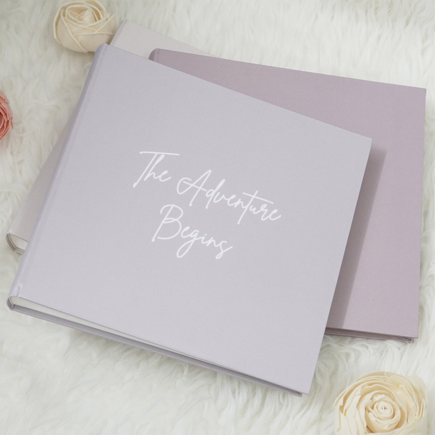 สมุดเซ็น สมุดอวยพร แบบพร้อมส่ง ขนาด 60 หน้า ลาย Minimal - Grey พร้อมข้อความ The Adventure Begins