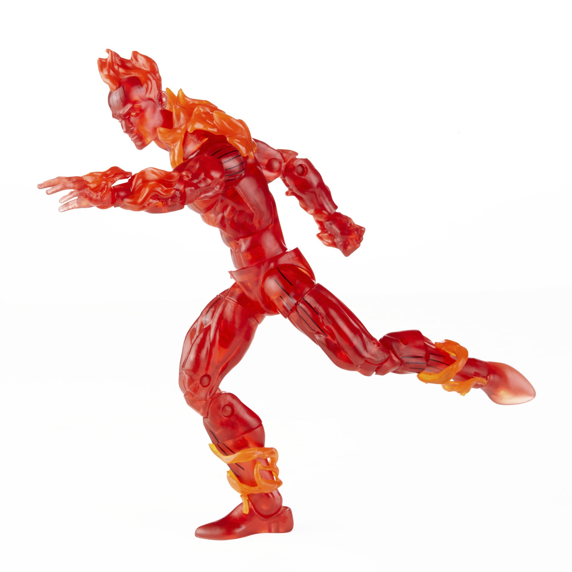 Hasbro Marvel Legends Series Retro Fantastic Four The Human Torch 6-Inch Action Figure ฮาสโบร มาร์เวล เลเจนด์ แฟนแทสติก โฟร์ หุ่นโมเดลฟิกเกอร์ ฮิวแมน ทอร์ช ขนาด 6 นิ้ว ลิขสิทธิ์แท้