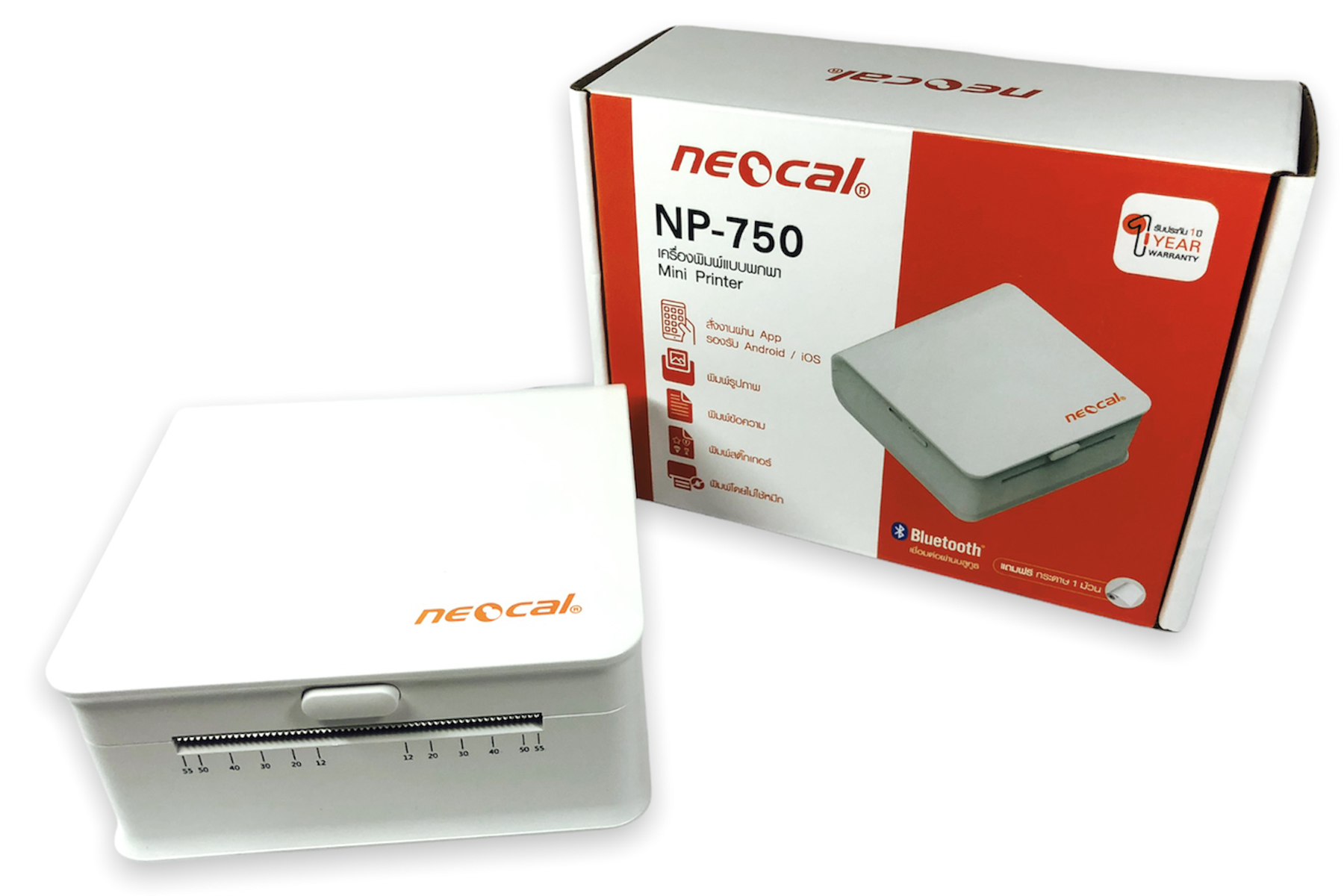 ขายถูก เครื่องพิมพ์ความร้อนพกพา นีโอแคล NP-750 ประกันศูนย์1Y