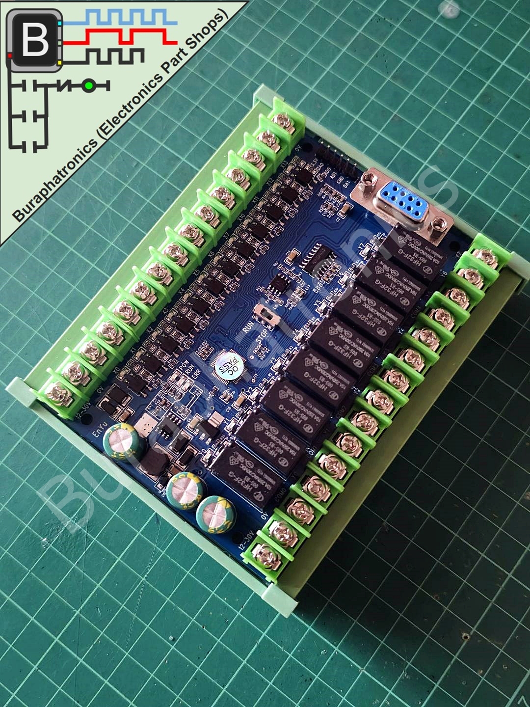 PLC FX2N-20MR (บอร์ด PLC input 12 / output 8)