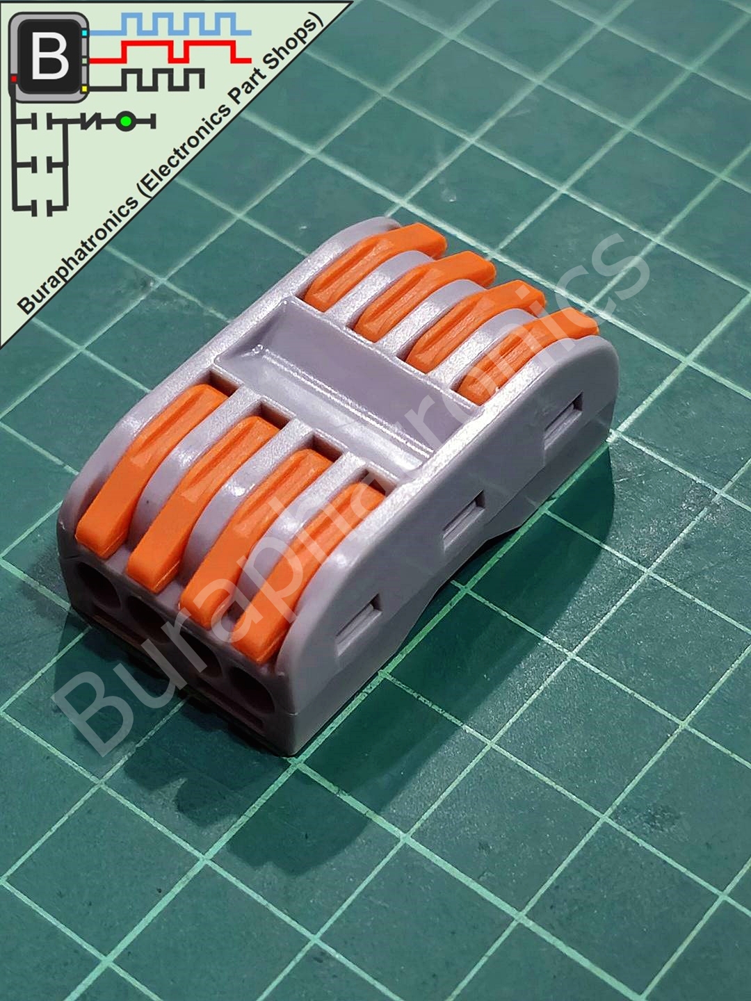 Terminal Block Connector 4 Wire 0.08-4.0 Sqmm 250V 32A (ขั้วต่อสายไฟ ตัวเชื่อมสายไฟ)