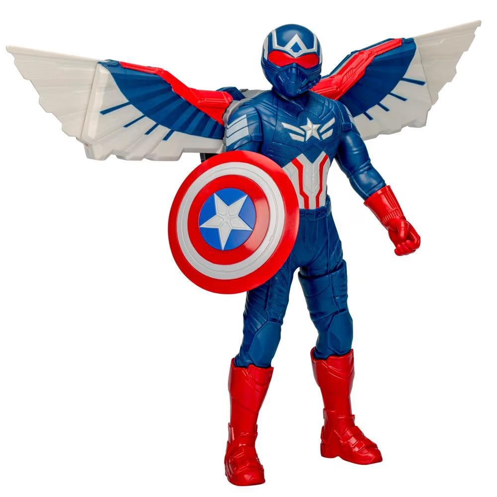Hasbro Marvel Avengers Captain America : Brave New World Flight Mode Figure ฮาสโบร มาร์เวล อเวนเจอร์ส หุ่นโมเดลฟิกเกอร์ กัปตันอเมริกา (แซม วิลสัน) ขนาด 9 นิ้ว ลิขสิทธิ์แท้