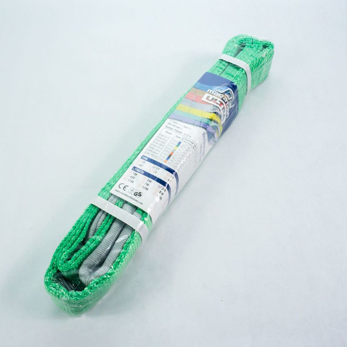 สลิงแบน / สายพานยกของ / สลิงผ้า MARATHON WLL 2.0 TON x ยาว 3.0 เมตร (กว้าง60mm)