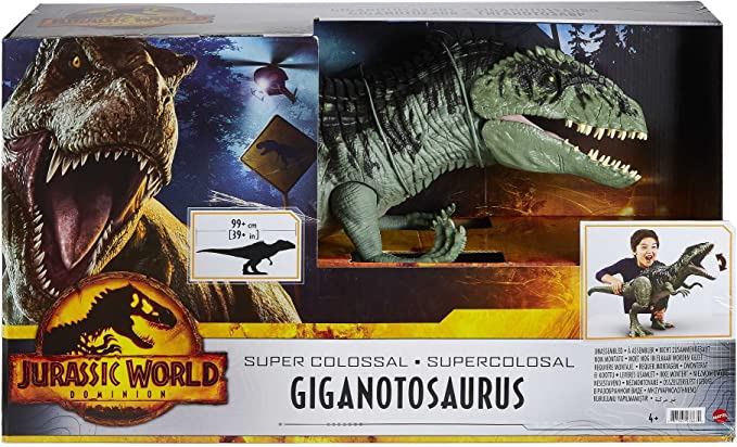 Mattel Jurassic World Super Colossal Giant Dino Giganotosaurus (GWD68) แมทเทล จูราสสิค เวิลด์ ของเล่นแอ็กชั่นฟิกเกอร์ไดโนเสาร์ จิแกนโนโตซอรัส