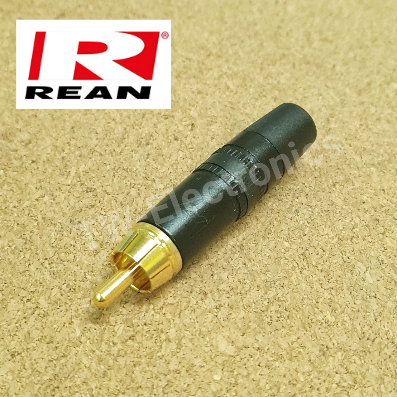 หัวRCA (ตัวผู้) REAN brand of Neutrik AG / NYS373-0 คาดสีดำ