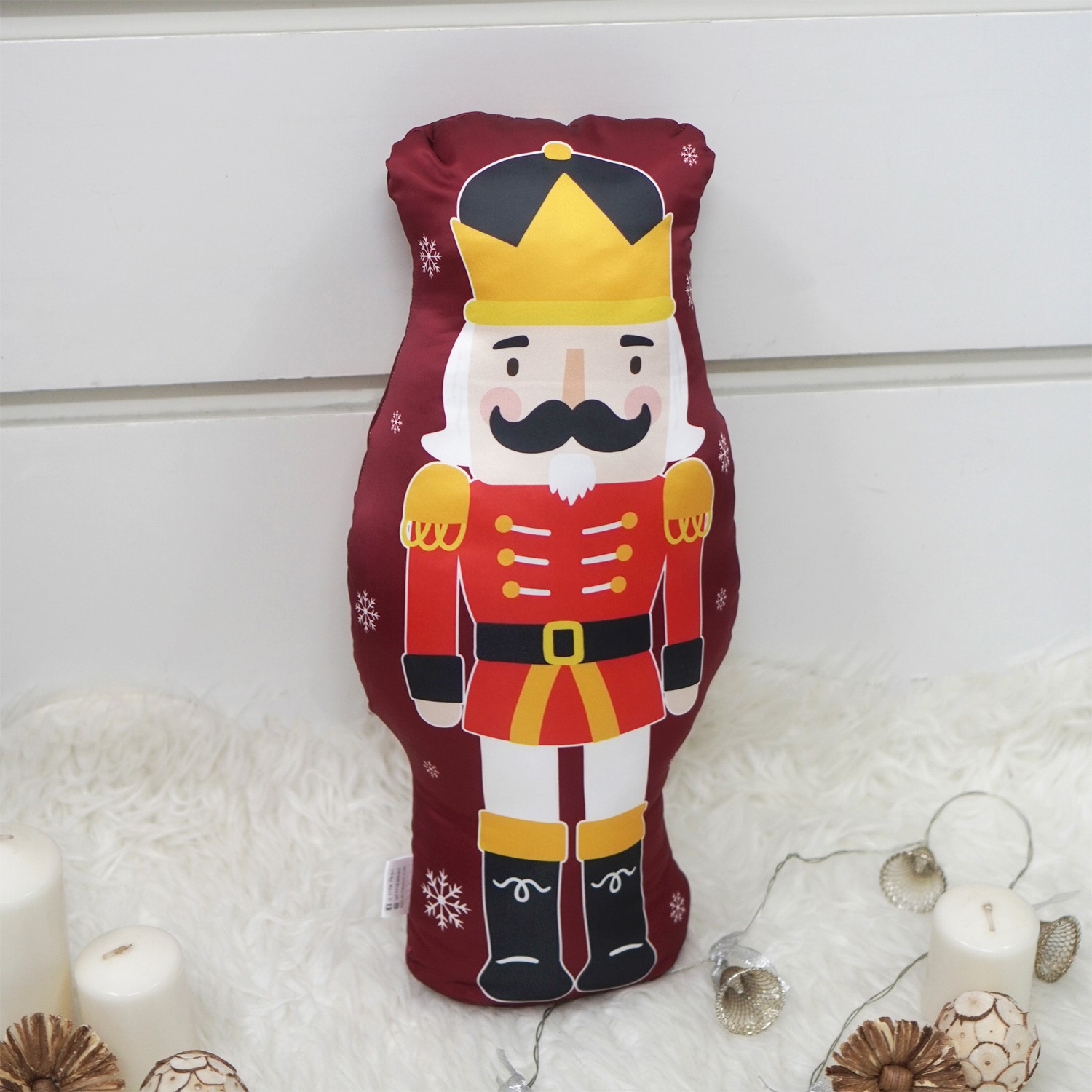 หมอนของขวัญ แบบพร้อมส่ง - ลาย Nutcracker - Red