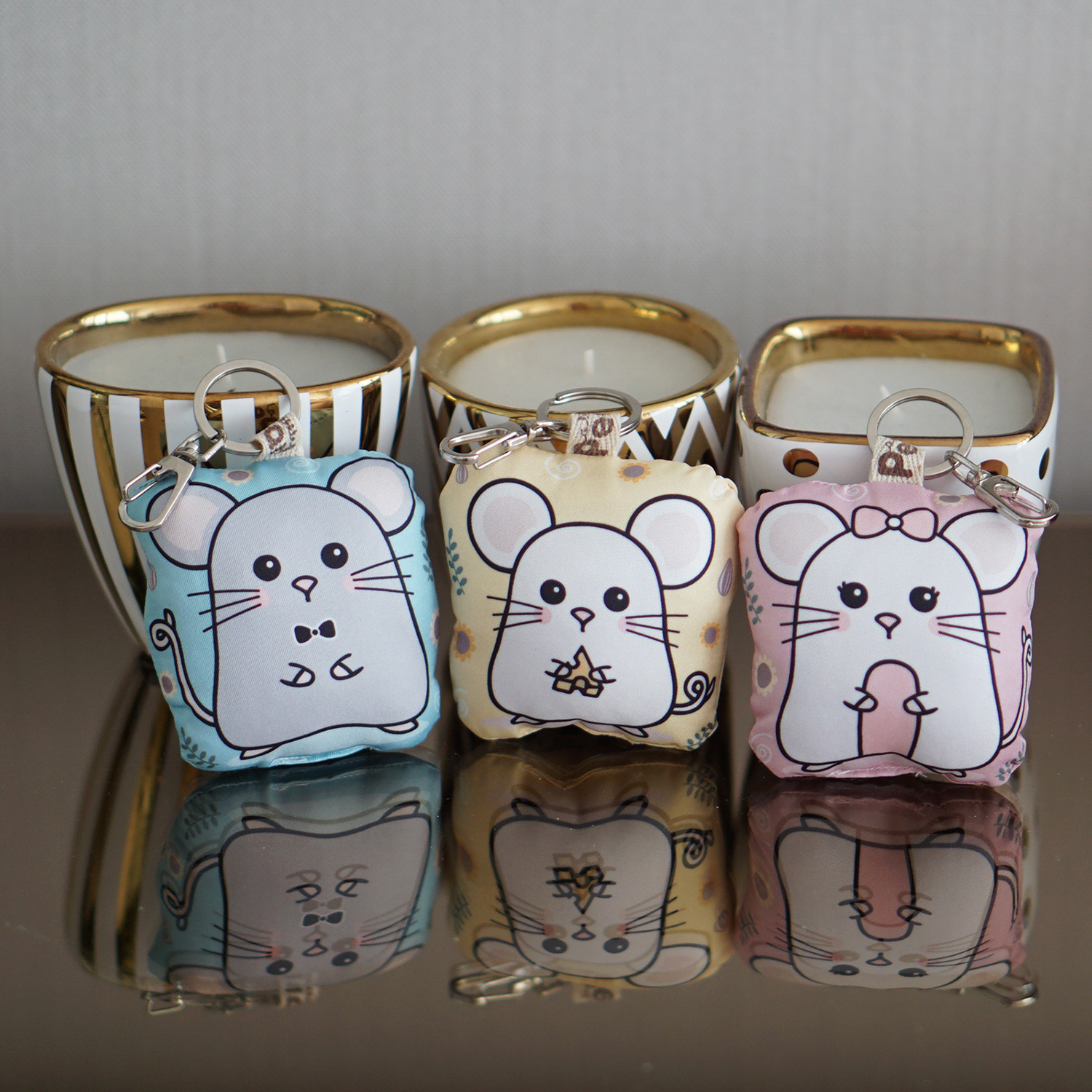 พวงกุญแจพร้อมส่ง ลาย Mini Mouse (set - ตัว)