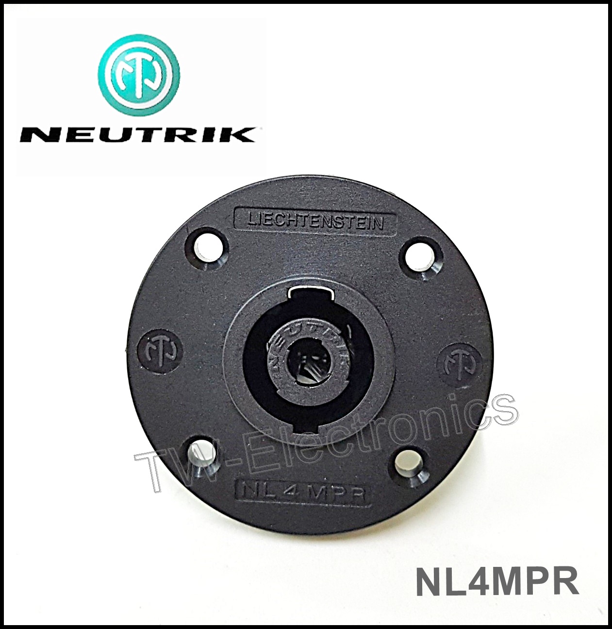 แจ็คลำโพงสปีคคอนติดแท่น (ตัวเมีย) ตัวกลม NEUTRIK / NL4MPR