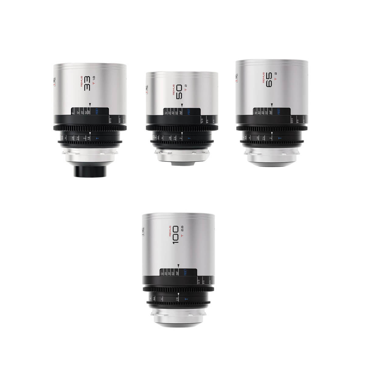 ชุดเลนส์อนามอร์ฟิก BLAZAR LENS Remus 1.5x Full Frame Anamorphic 4 Lens Set 33/50/65/100mm (PL)