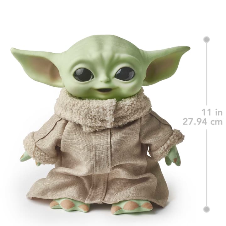 Mattel Star Wars The Mandalorian Baby Yoda Grogu The Child Premium Plush Bundle แมทเทล สตาร์ วอร์ส แมนดาโรเลี่ยน หุ่นโมเดลฟิกเกอร์ เบบี้ โยดา โกรกู ขนาด 11 นิ้ว มีเสียง พร้อมกระเป๋า ลิขสิทธิ์แท้