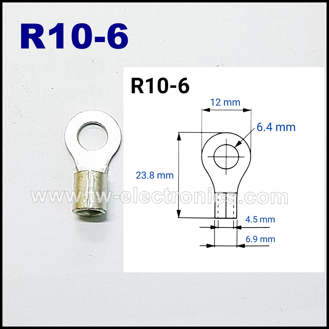หางปลากลม เปลือย T-LUG / R10-6
