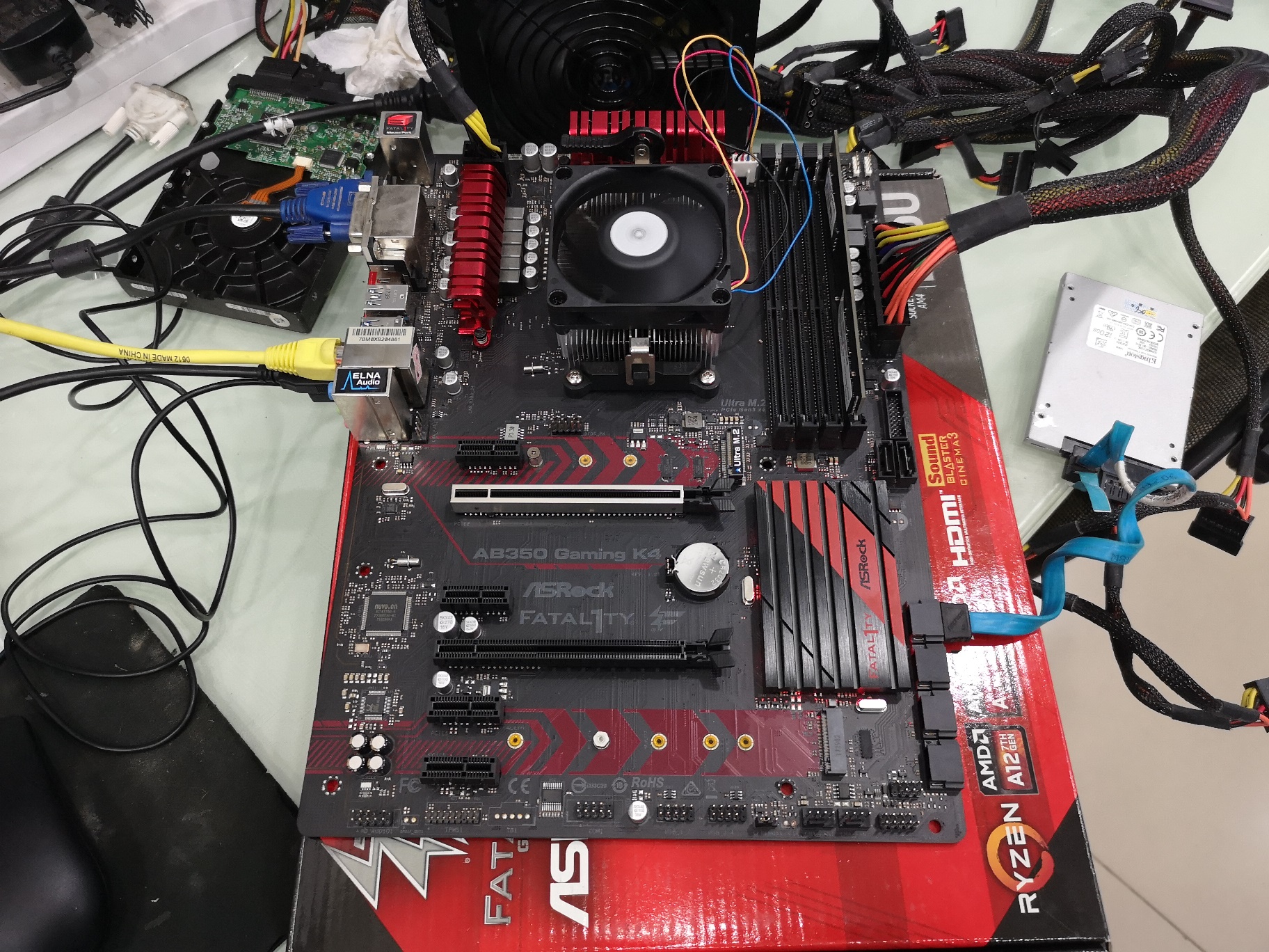 AMD A8-9600 + ASROCK AB350 Gaming K4 Strek