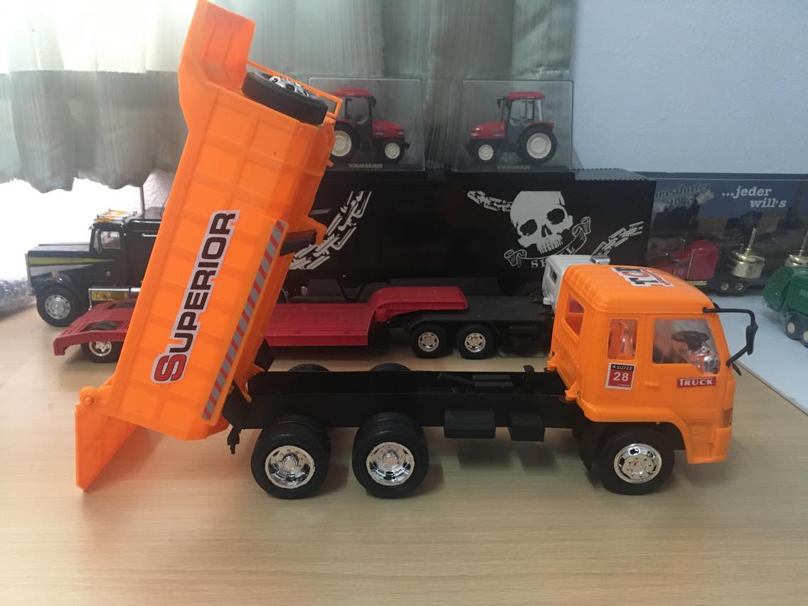 รถดั๊มของเล่นพลาสติก รถดั้มไอ้หลง