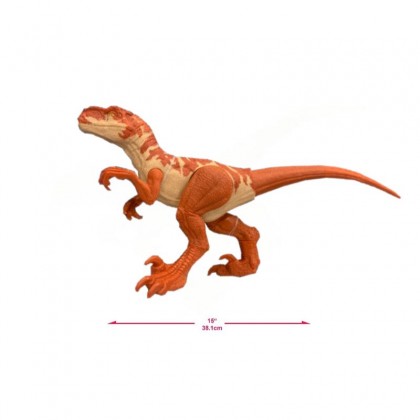 Mattel Jurassic World 12" Atrociraptor (GXW56) แมทเทล จูราสสิค เวิลด์ ของเล่นแอ็กชั่นฟิกเกอร์ไดโนเสาร์ อโทรซิแรปเตอร์ สีส้ม