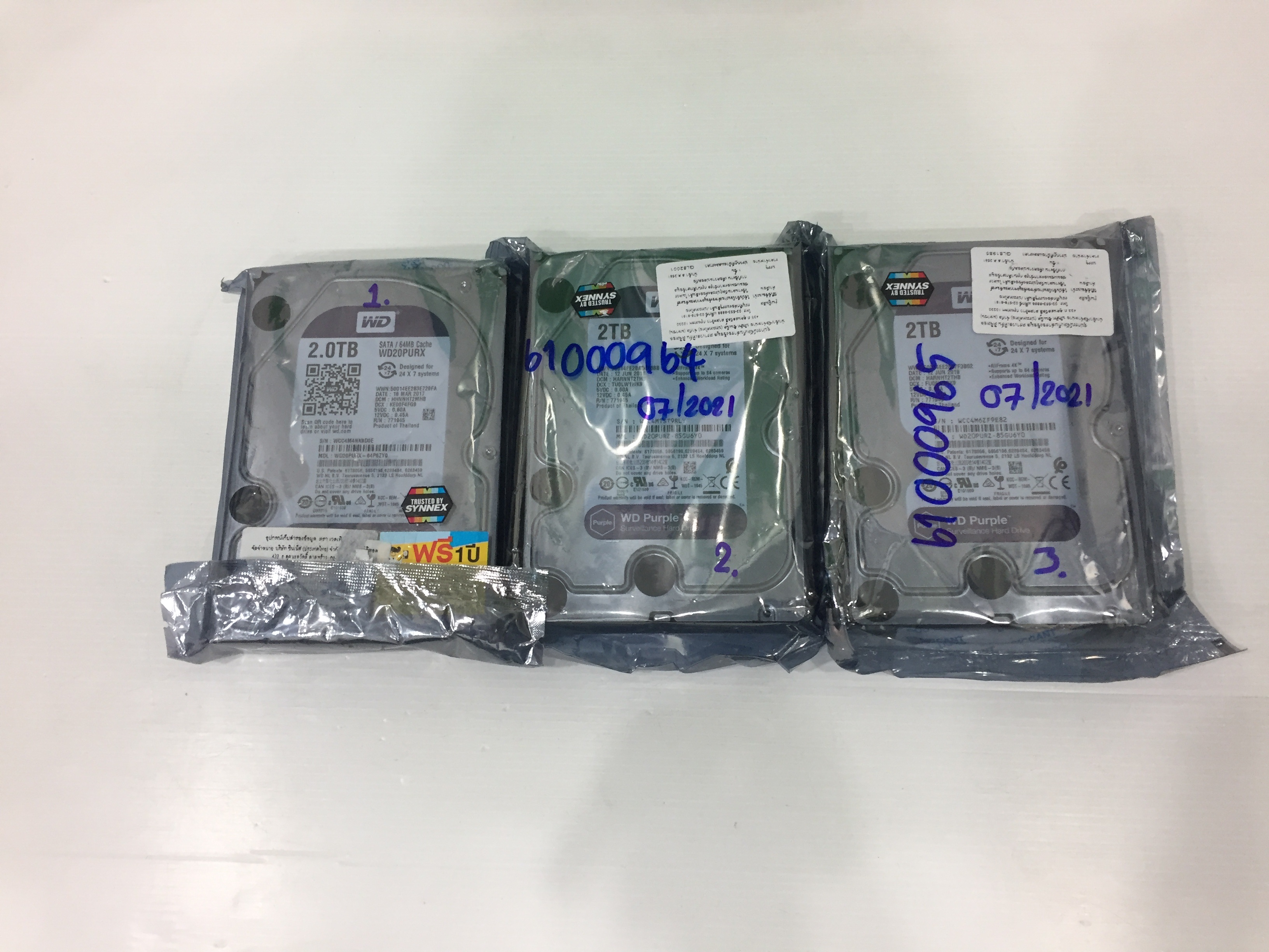 2TB. WD Purple มีประกัน