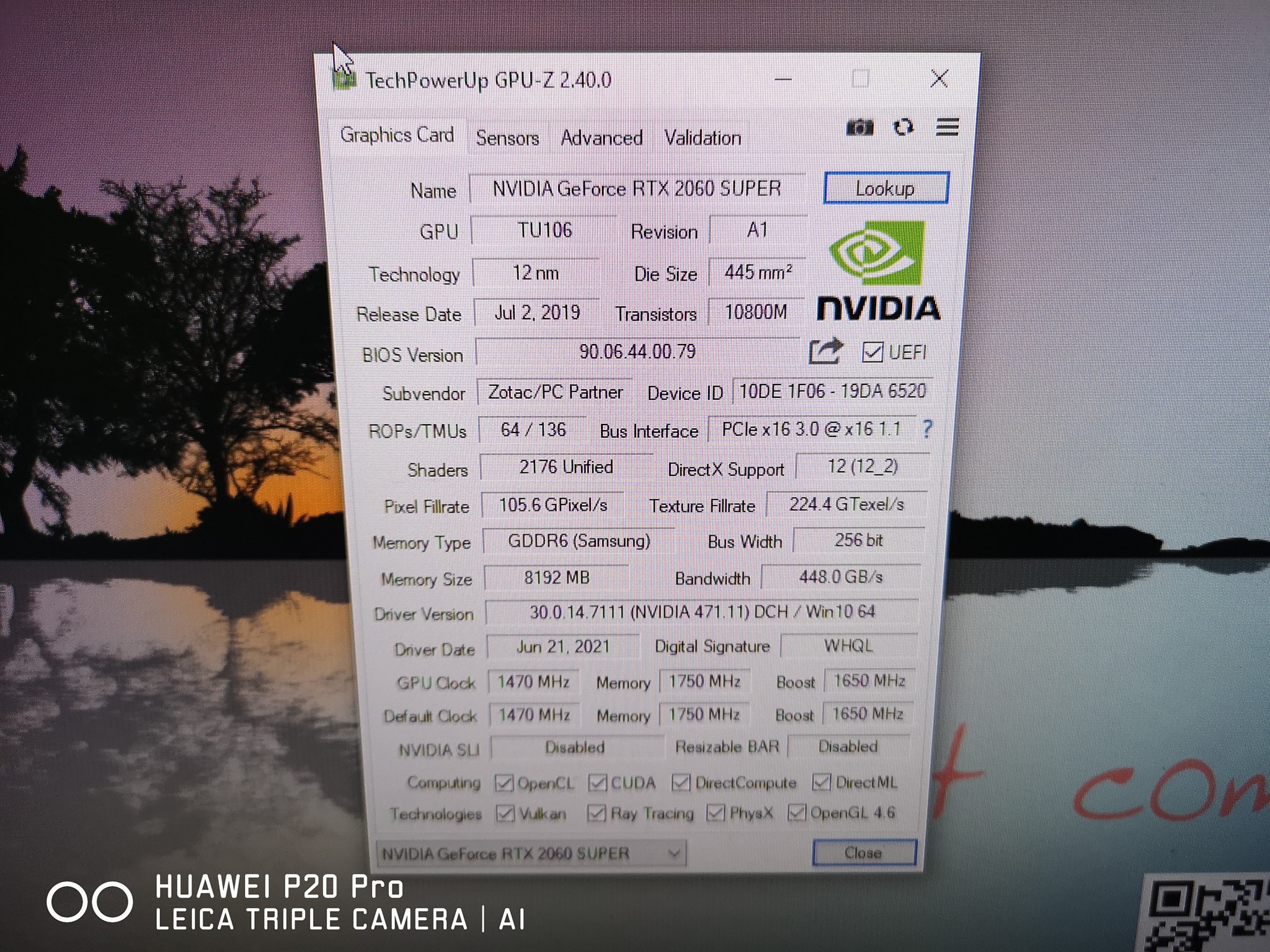 ZOTAC GAMING RTX2060 Super 8GB. DDR-6 SVOA 10/2023 มือสองสวยๆมีแต่กล่อง