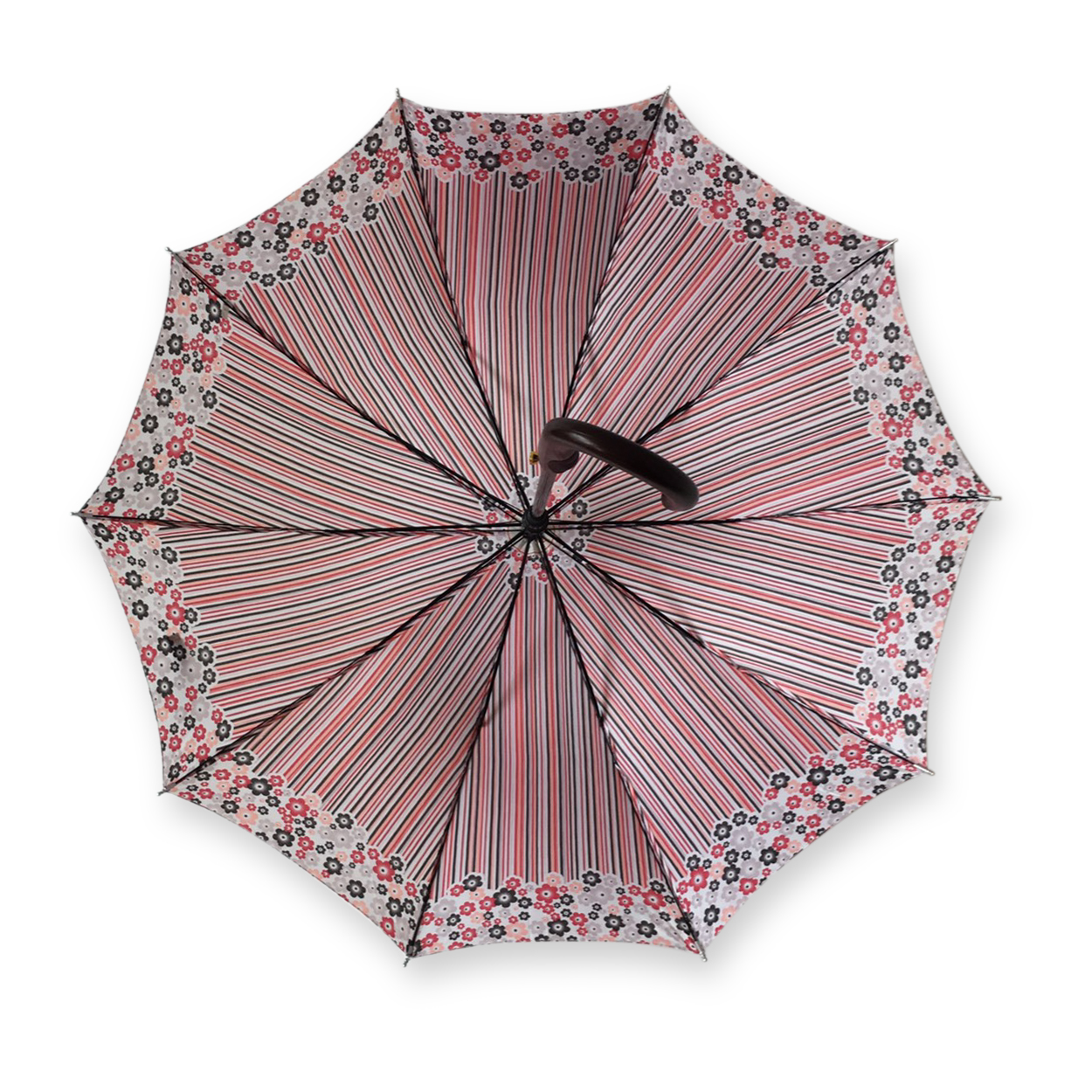 ร่มตอนเดียว22 8ก้านรหัสลายดอกไม้