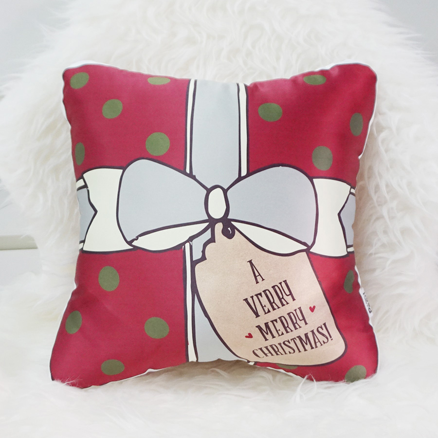 หมอนลายกล่องของขวัญ - Gift Box
