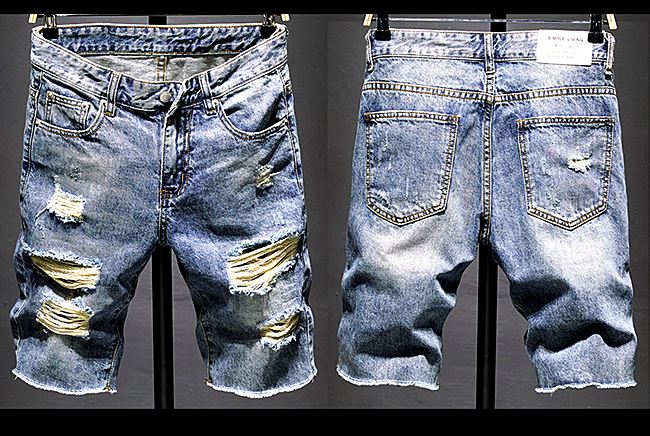 001038 กางเกงยีนส์ขาสั้น Sandcow Denim สไตล์เกาหลีวินเทจ Version Diesel Jeans Slim feet Size 28-38