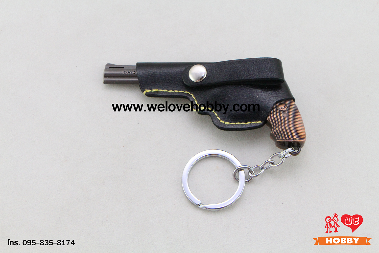 พวงกุญแจ PUBG (PLAYERUNKNOWN'S BATTLEGROUNDS) : ปืนพกลูกโม่ Colt Trooper Revolver พร้อมซองใส่ปืน
