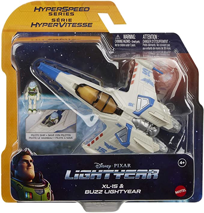 Mattel Disney Pixar Lightyear Hyperspeed Series Xl-15 & Buzz Lightyear (HHJ95) แมทเทล ดิสนีย์ พิกซาร์ ไลท์เยียร์ ของเล่นแอ็กชั่นฟิกเกอร์ ยานอวกาศ ไฮเปอร์สปีด Xl-15 ขนาด 6 นิ้ว และ บัซ ไลท์เยียร์