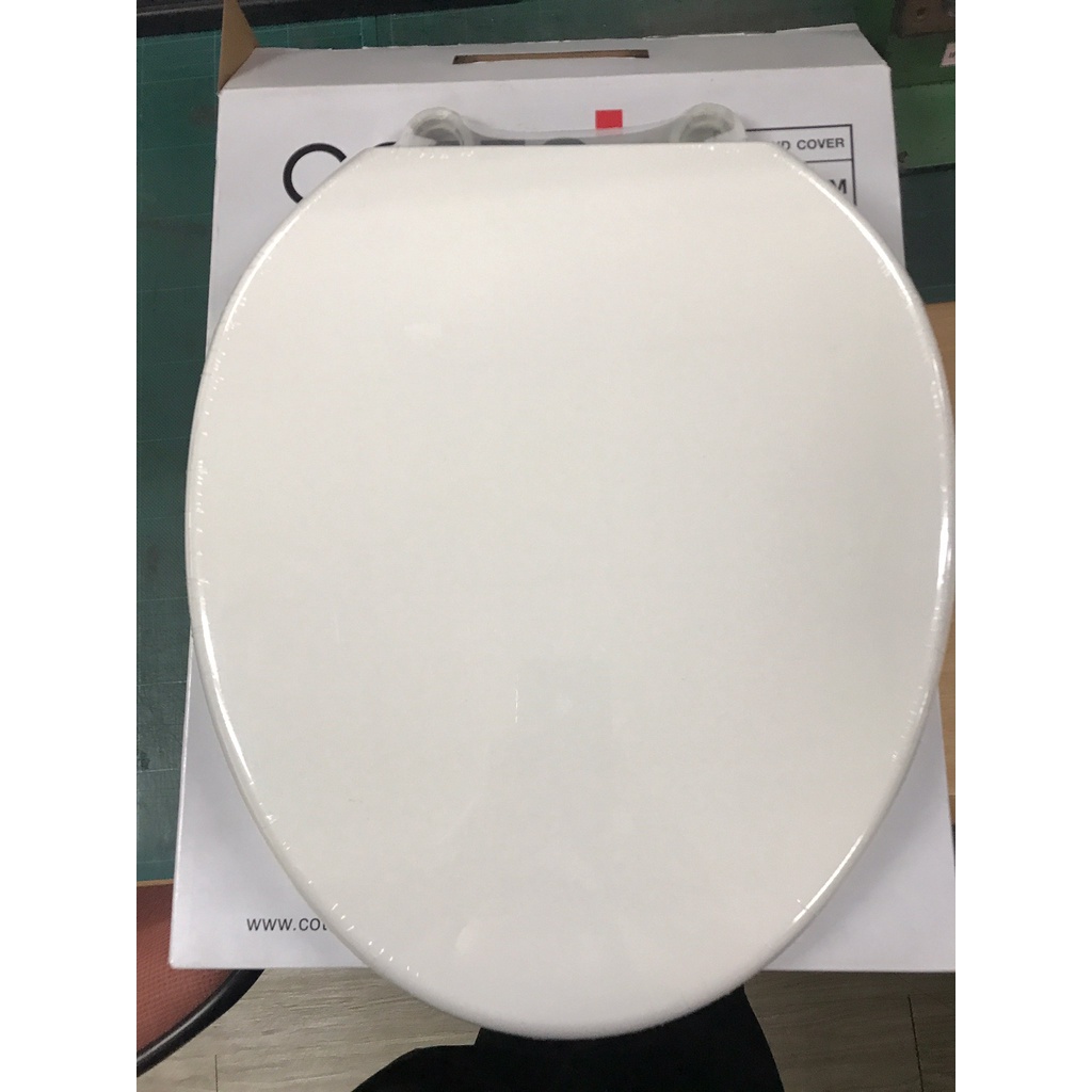 COTTO อะไหล่สุขภัณฑ์ C90055(HM) ฝารองนั่ง ทรงกลม SOFT CLOSED เปิด-ปิดนุ่มนวล