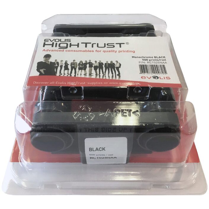 ขายถูก หมึกดำ Black Monochrome Ribbon (500 Cards/Roll) สำหรับเครื่องพิมพ์บัตร Evolis EDIKO ACCESS