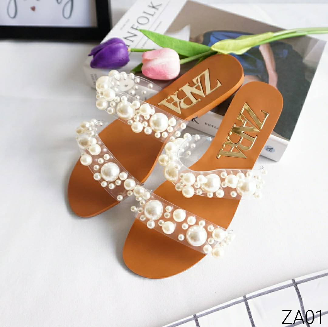 รองเท้าแตะไข่มุก Style Zara