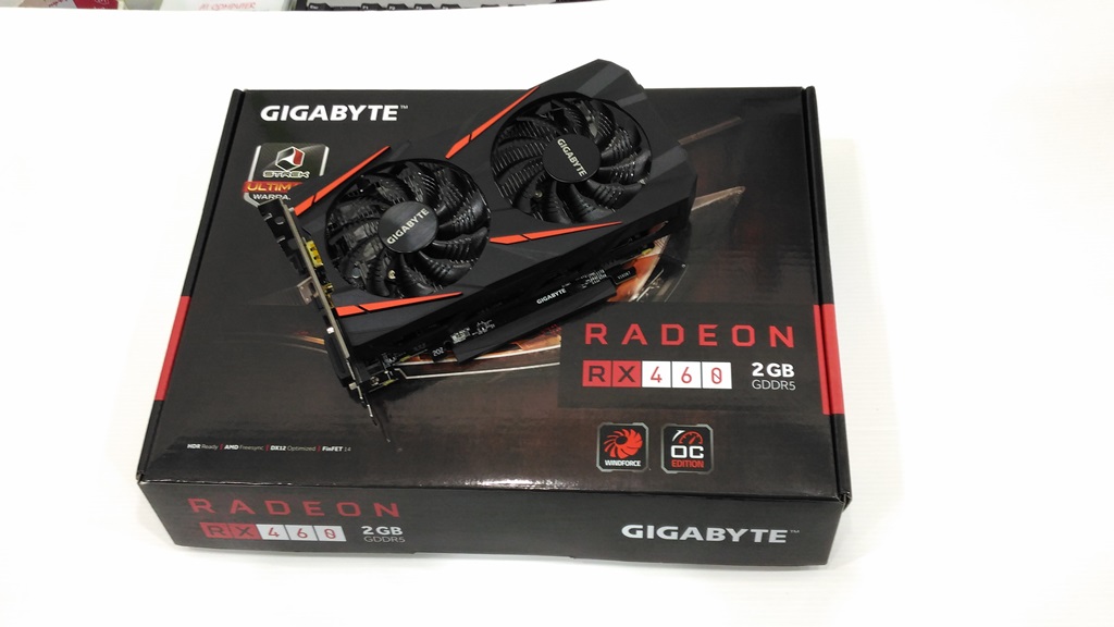 2GB (GDDR5) PCIe AMD RX 460 'Gigabyte' Over Clock