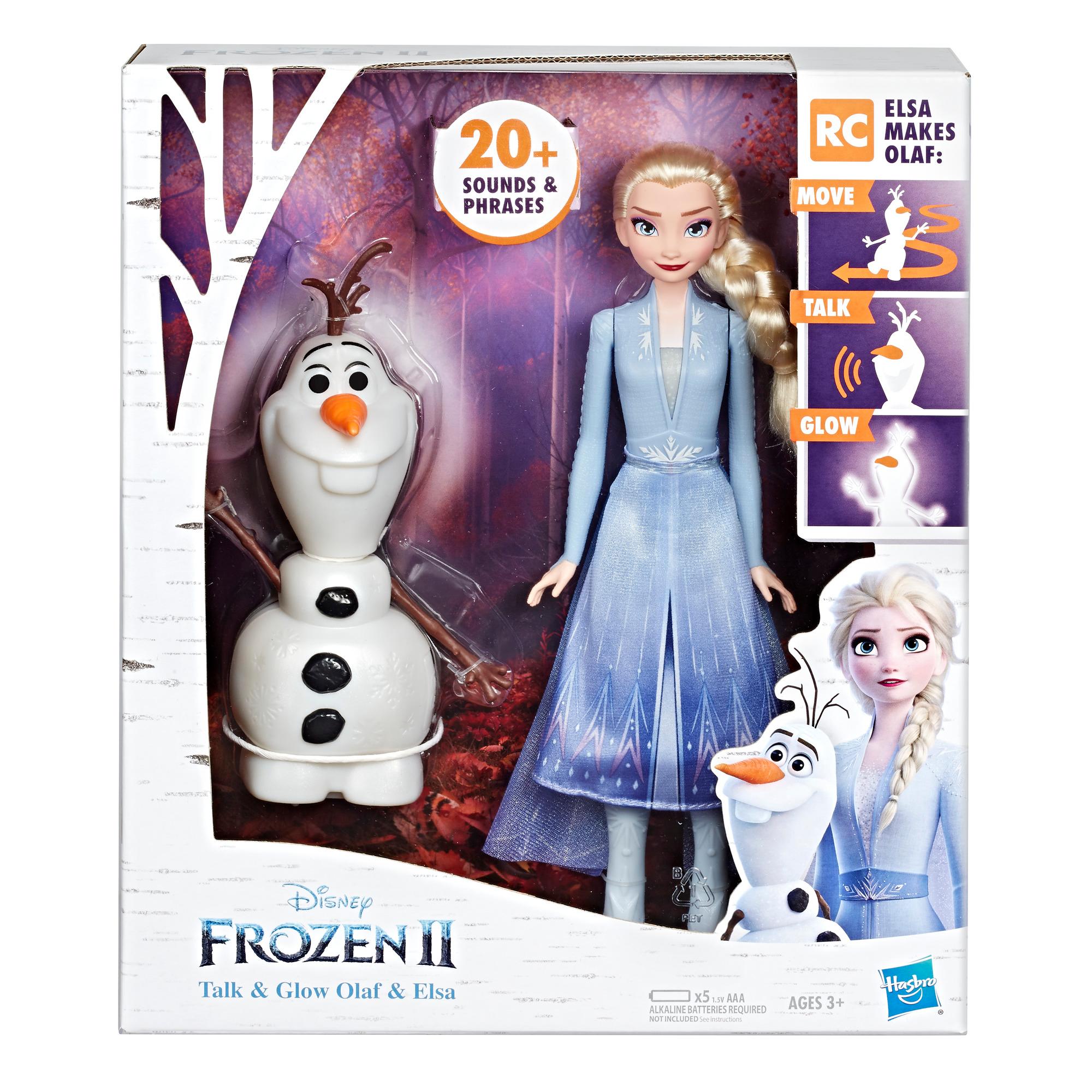 Hasbro Disney Frozen Talk and Glow Olaf and Elsa Dolls, Remote Control Elsa Activates Talking, Dancing, Glowing Olaf ฮาสโบร ดิสนี่ย์ โฟรเซ่น ตุ๊กตาเอลซ่า , โอลาฟ มีเสียง20แบบ มีไฟ ขยับได้ ลิขสิทธิ์แท้