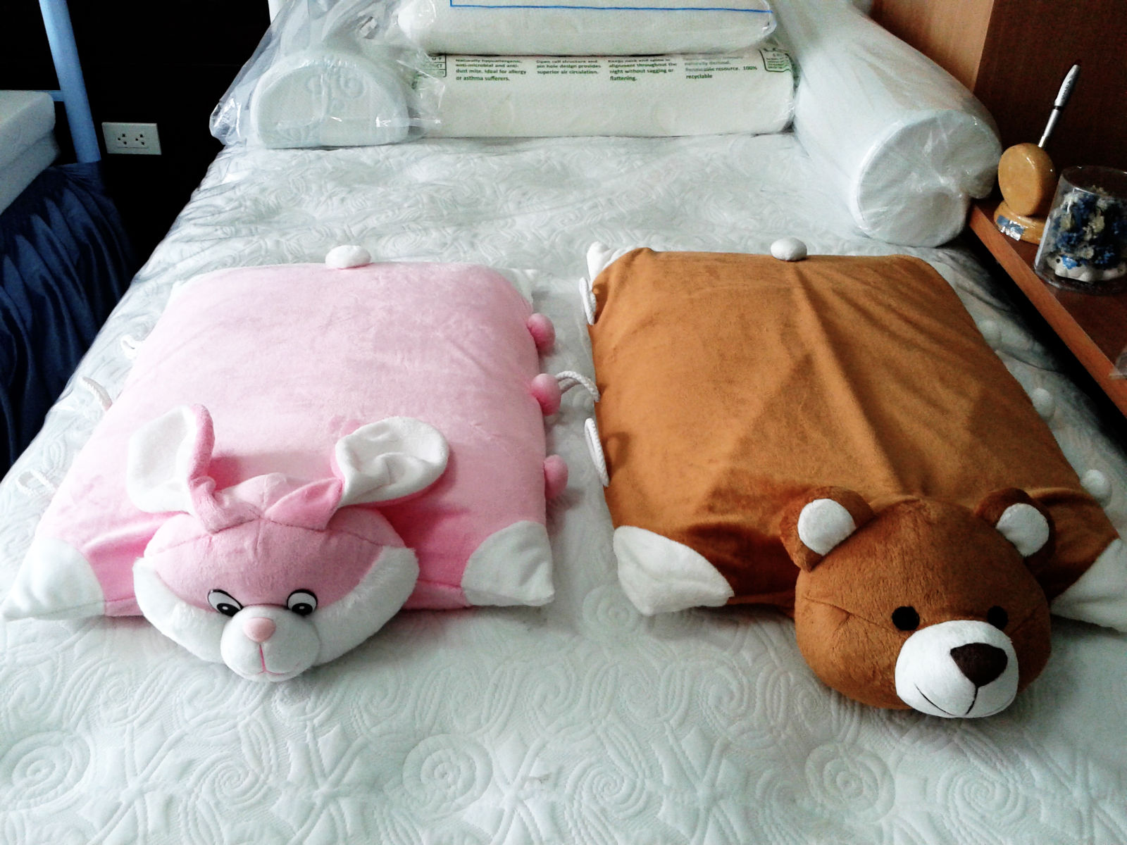 หมอนข้างตุ๊กตา 3 in 1 ยางพารา