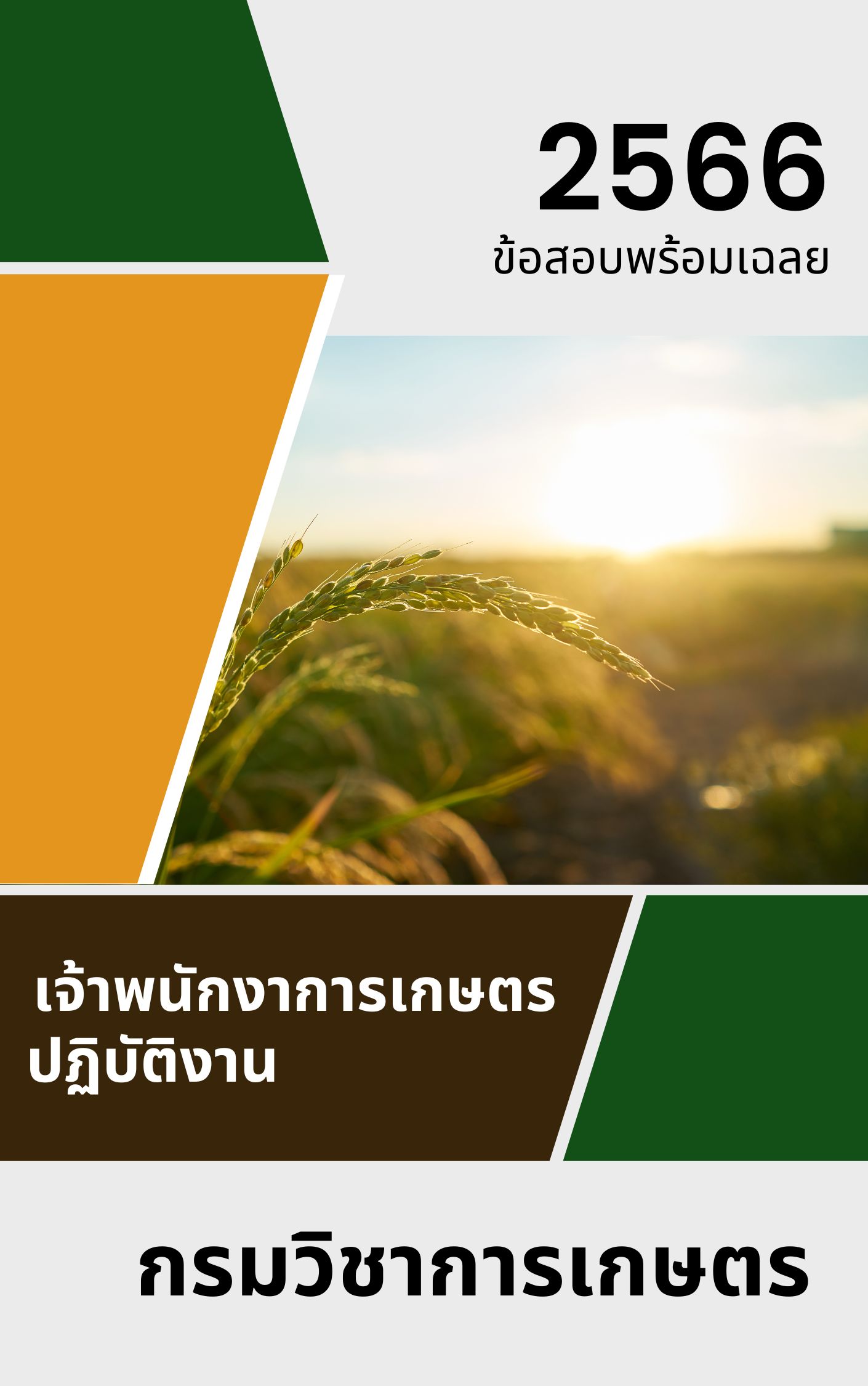 แนวข้อสอบ เจ้าพนักงานการเงินและบัญชีปฏิบัติงาน กรมวิชาการเกษตร