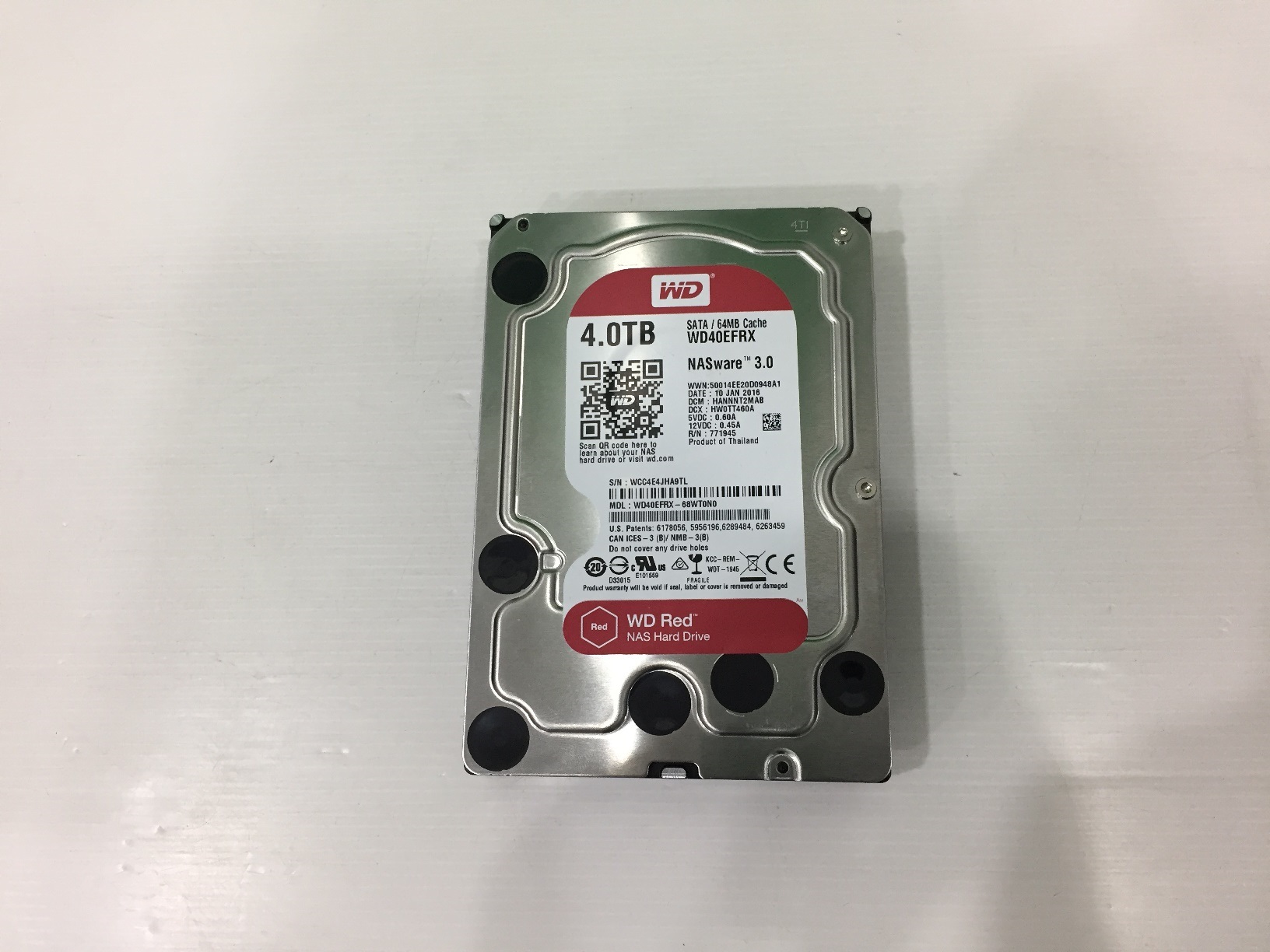 4.0 TB HDD WD NAS RED SATA-3 (WD40EFRX)