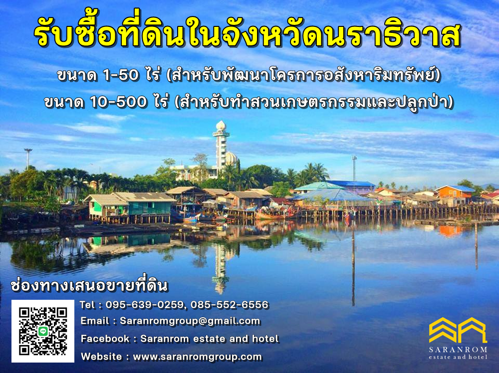 Looking to buy land in 3 southern border provinces: Narathiwat, Pattani, Yala.