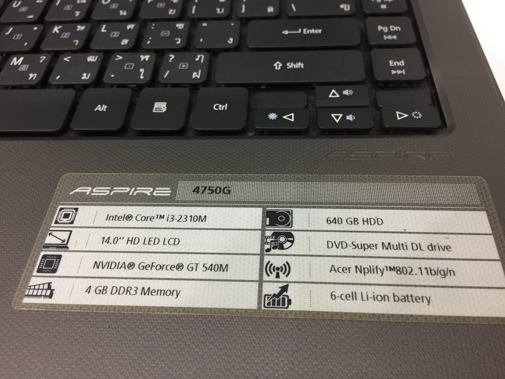 ACER Aspire 4750G