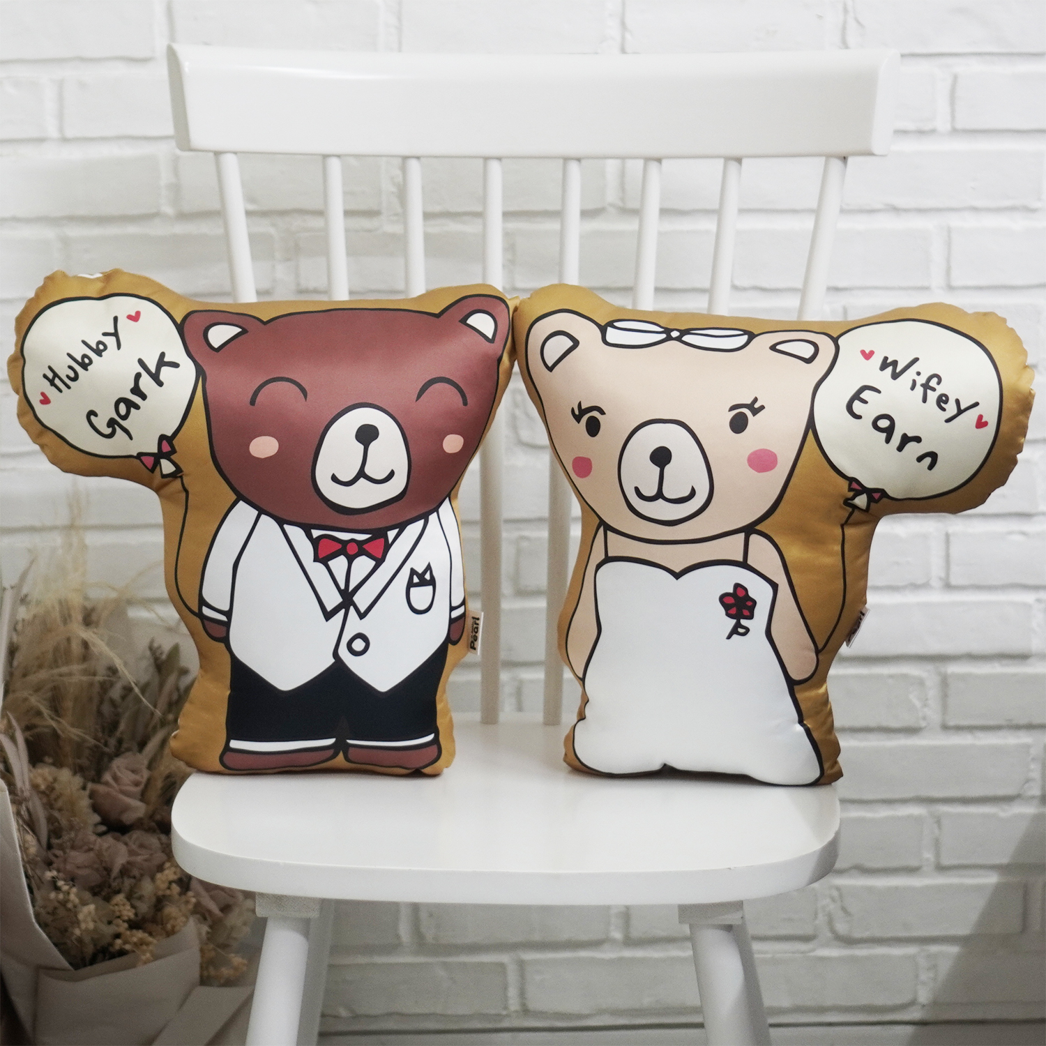 หมอนสั่งทำใส่ชื่อ ลายหมี - Teddy