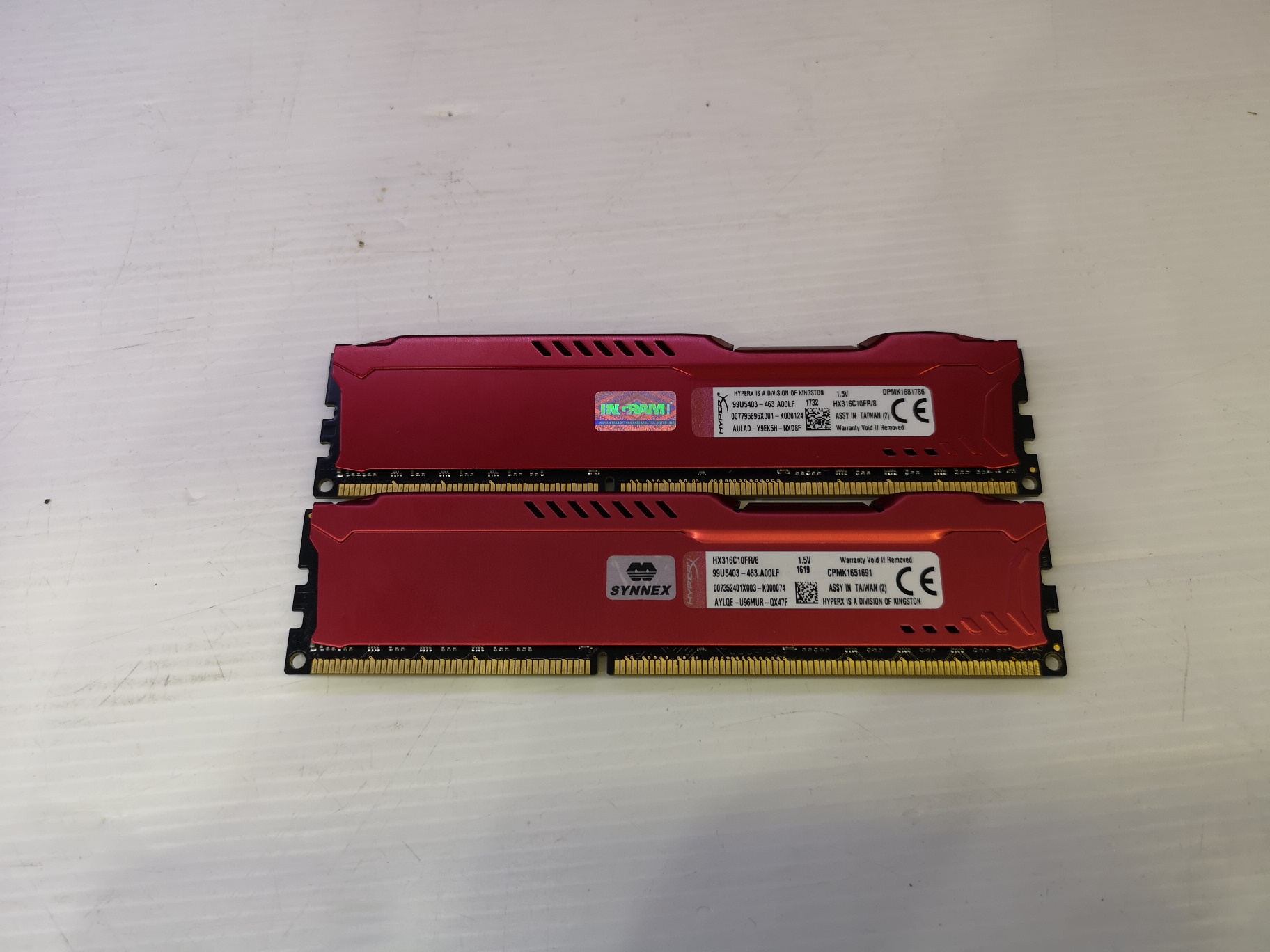 8GB DDR3/1600 RAM PC KINGSTON HyperX FURY (RED)
