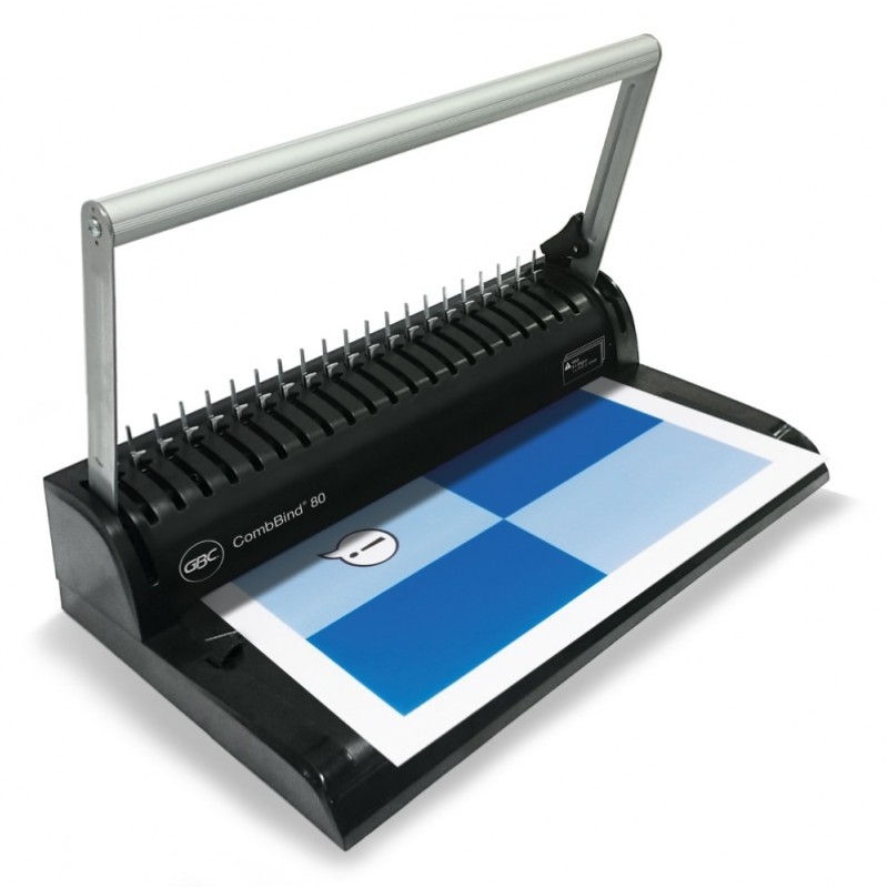 เครื่องเข้าเล่มสันห่วงพลาสติกแบบมือโยก GBC CombBind 80 Binder