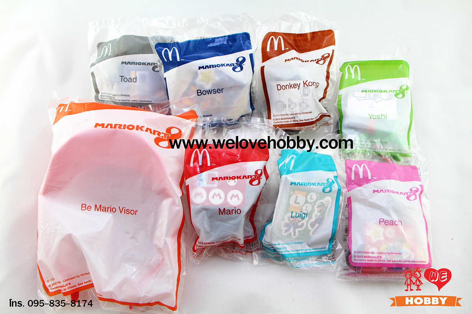 โมเดลของเล่นแมคโดนัลด์(McDonald's) แฮปปี้มีล Happy Meal ชุด Mario Kart 8 (2015)