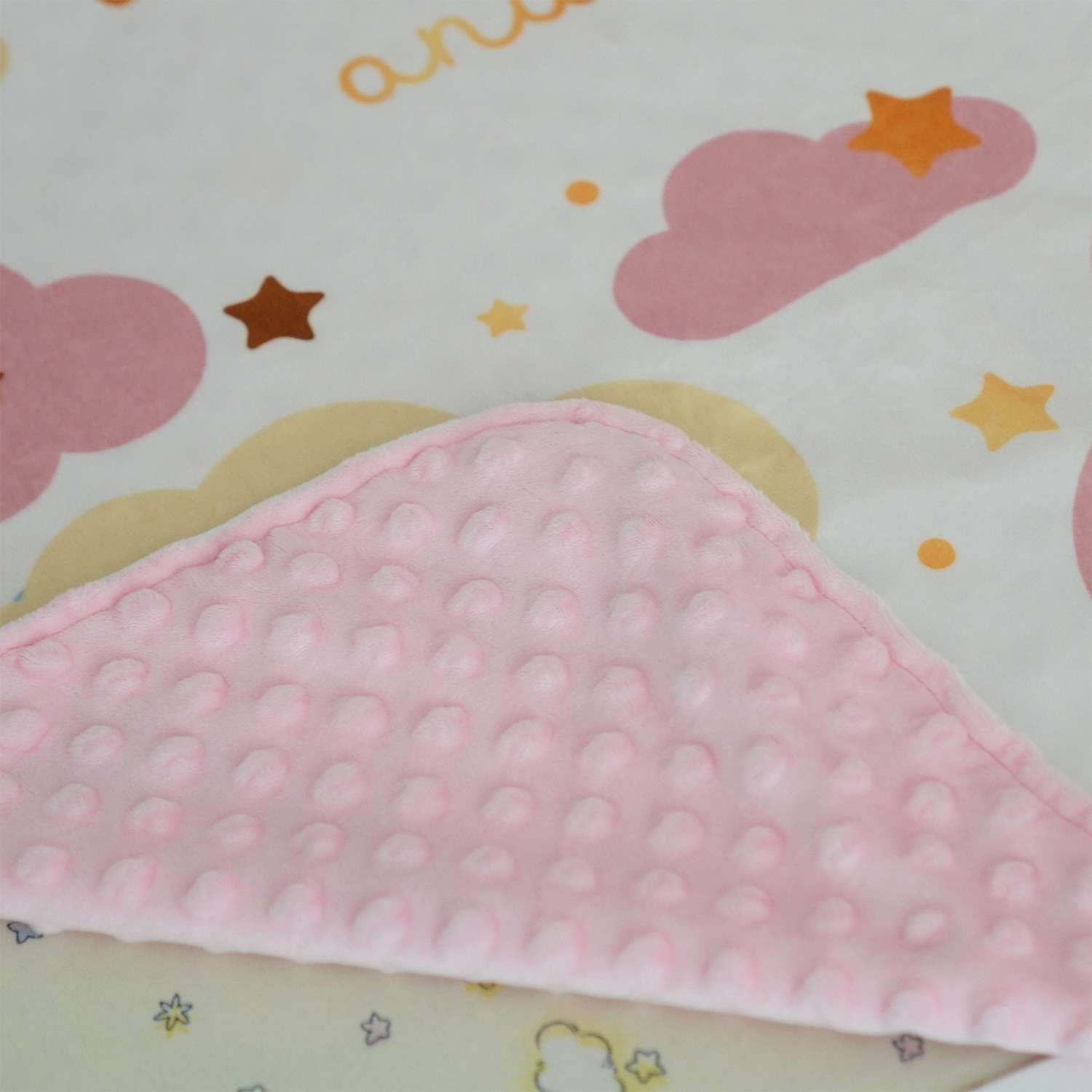 ผ้าห่ม Minky 75x100cm พร้อมส่ง ลาย Moon